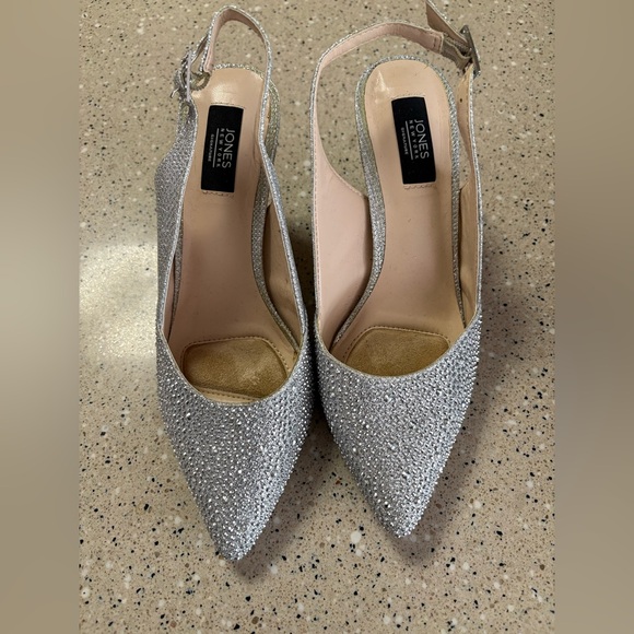 Crystal studded heels- Jones of NY - Picture 1 of 3